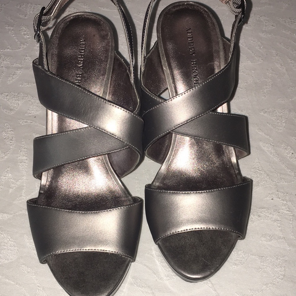 Pewter colored heels